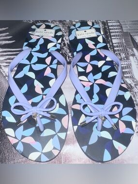 KATE SPADE NEW YORK Nova Lilac Flip Flops Shoes Size 11